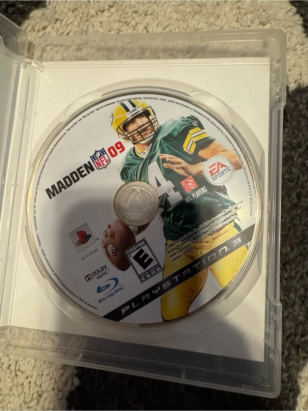 Sony PlayStation 3 Madden NFL 09 - Green/Yellow